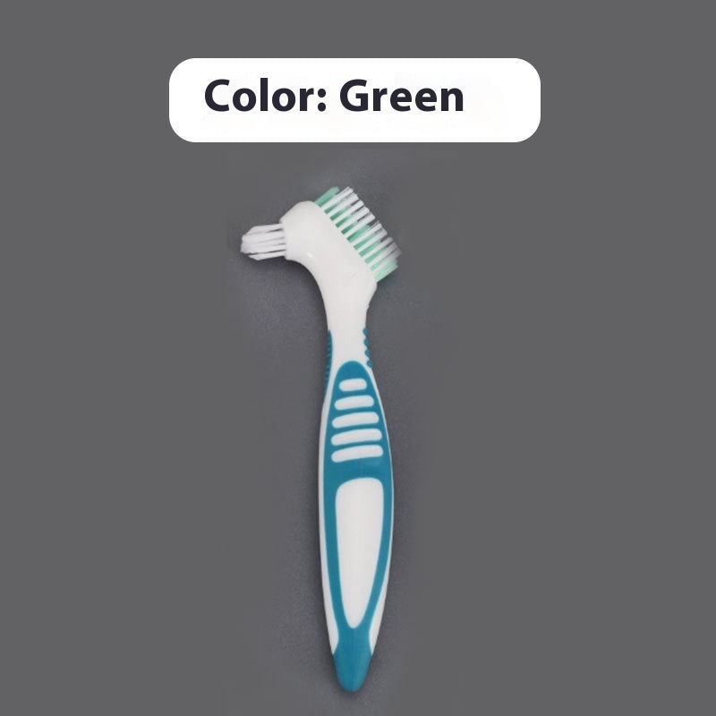 Dentures Toothbrush Double-sided Denture Brush Invisible Tooth Socket Orthodontic Retainer Descaling Brush