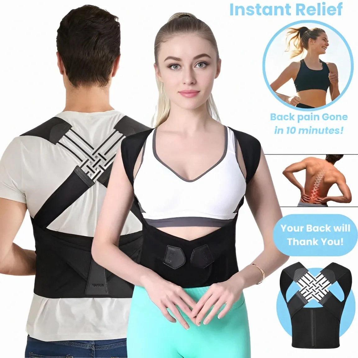 Back Posture Corrector For Pain Relief & Daily Support