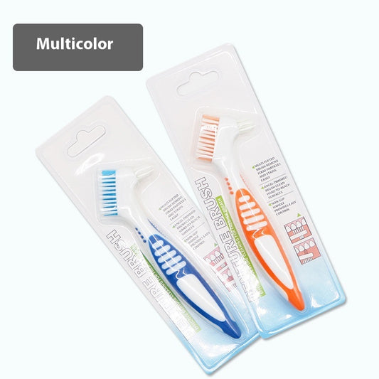 Dentures Toothbrush Double-sided Denture Brush Invisible Tooth Socket Orthodontic Retainer Descaling Brush